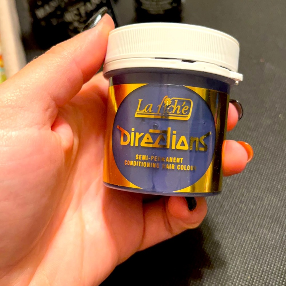 Directions La Riche Denim Blue Semi-Permanent Conditioning Hair Color Hair Dye